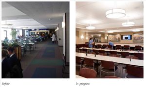 Cafeteria - before and after