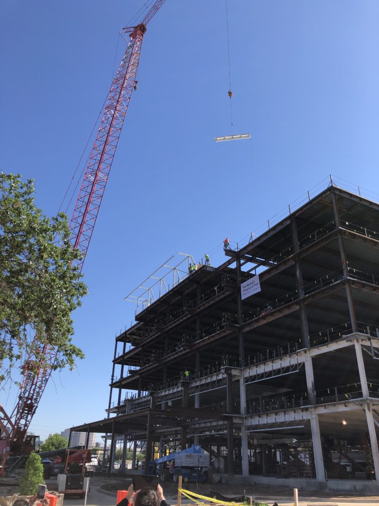 Topping Out - Healthpeak's Woman's Hospital of Texas MOB